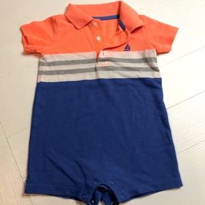 Carter’s collared toddler romper gently worn